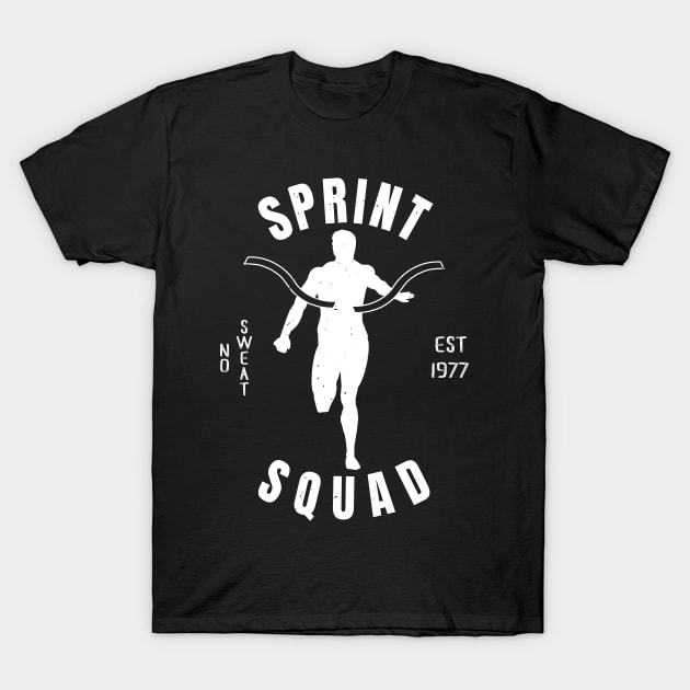 Mens Athletics Sprint Squad Athlete Gift T-Shirt by atomguy